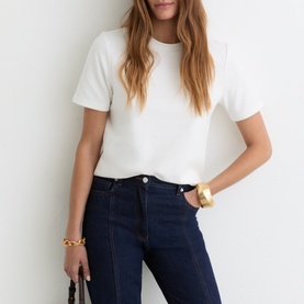 Josie Ribbed Trim T-Shirt