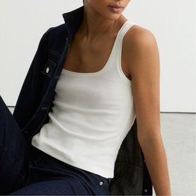 Riva Stretch Ribbed Tank Top
