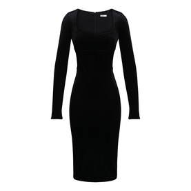 Asha Velvet Pencil Dress