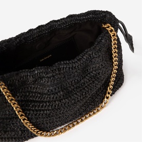 Taylor Raffia Shoulder Bag