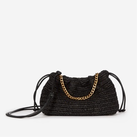 Taylor Raffia Shoulder Bag