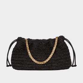 Taylor Raffia Shoulder Bag