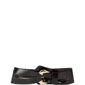 Wide Patent Leather Belt