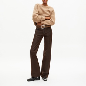 Vintage-Effect Leather Belt