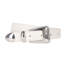 Western Buckle Leather Belt