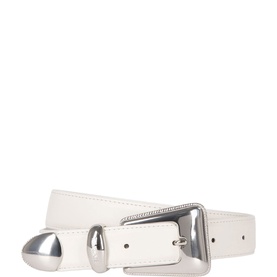 Western Buckle Leather Belt