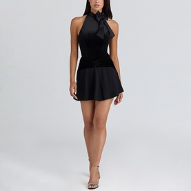 Blair Velvet Bow Bodysuit