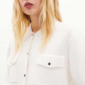 Contrast Button Cardigan