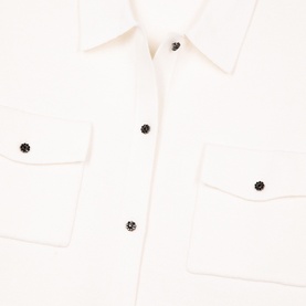 Contrast Button Cardigan