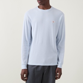 Monogram Logo Waffle Long-Sleeved T-Shirt