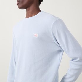 Monogram Logo Waffle Long-Sleeved T-Shirt