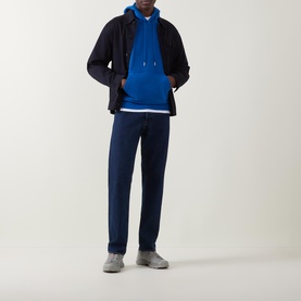 Monogram Logo Terry Drawstring Hoodie