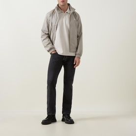 Piqu&eacute; Monogram Logo Polo Shirt