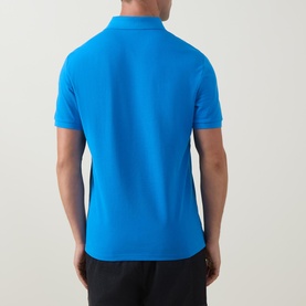 Piqu&eacute; Monogram Logo Polo Shirt