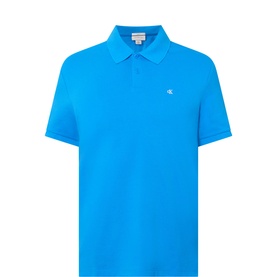 Piqu&eacute; Monogram Logo Polo Shirt