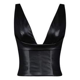 Catalina Faux Leather Top