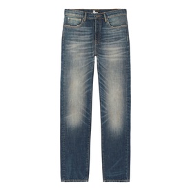 Mid-Rise Straight Leg Jeans