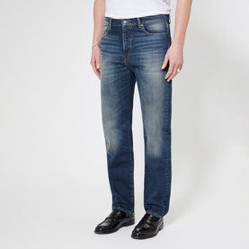 Mid-Rise Straight Leg Jeans