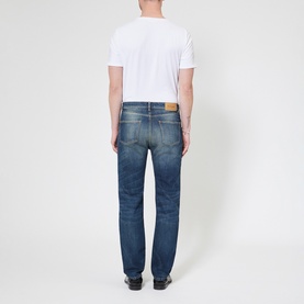 Mid-Rise Straight Leg Jeans