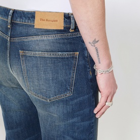 Mid-Rise Straight Leg Jeans