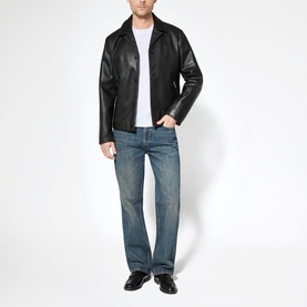 Mid-Rise Straight Leg Jeans
