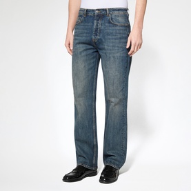 Mid-Rise Straight Leg Jeans