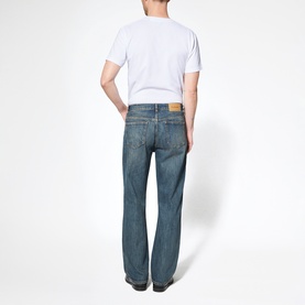 Mid-Rise Straight Leg Jeans