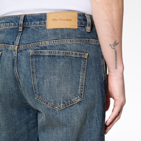 Mid-Rise Straight Leg Jeans