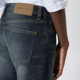 Abrasion Mid-Rise Bootcut Jeans