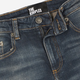 Abrasion Mid-Rise Bootcut Jeans