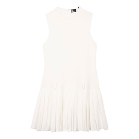 Pleated Knit Dress