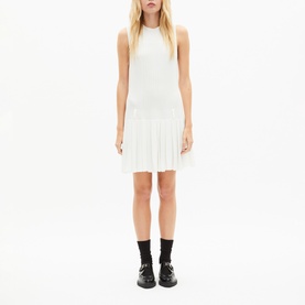Pleated Knit Dress
