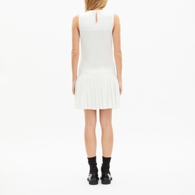 Pleated Knit Dress