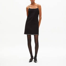 Rhinestone Trim Mini Dress