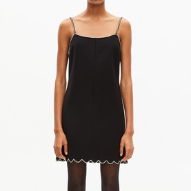 Rhinestone Trim Mini Dress