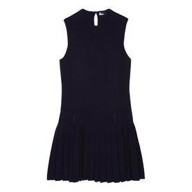 Pleated Knit Dress
