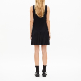 Pleated Knit Dress