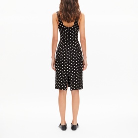 Heart Print Corset-Effect Dress