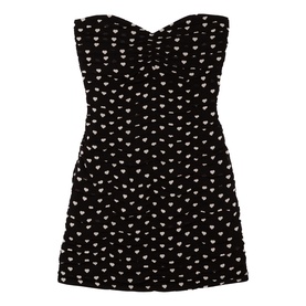Heart Off The Shoulder Mini Dress