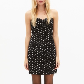 Heart Off The Shoulder Mini Dress