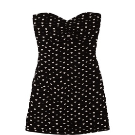Heart Off The Shoulder Mini Dress