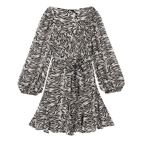 Zebra Wrap Dress