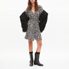Zebra Wrap Dress