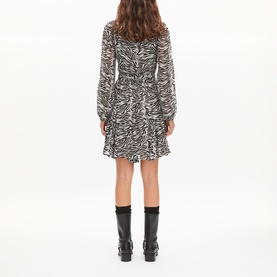 Zebra Wrap Dress