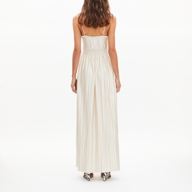 Smock Waist Pleated Dress