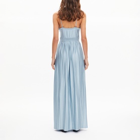 Smock Waist Pleated Dress