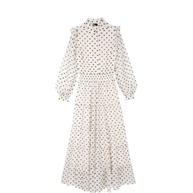 Heart Tiered Flared Dress