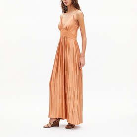 Smock Waist Pleated Dress