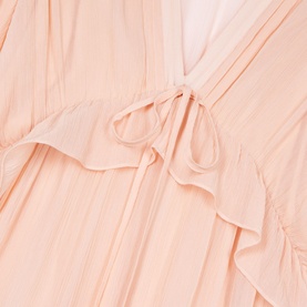 Tie Waist Ruffled Dress