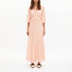 Tie Waist Ruffled Dress